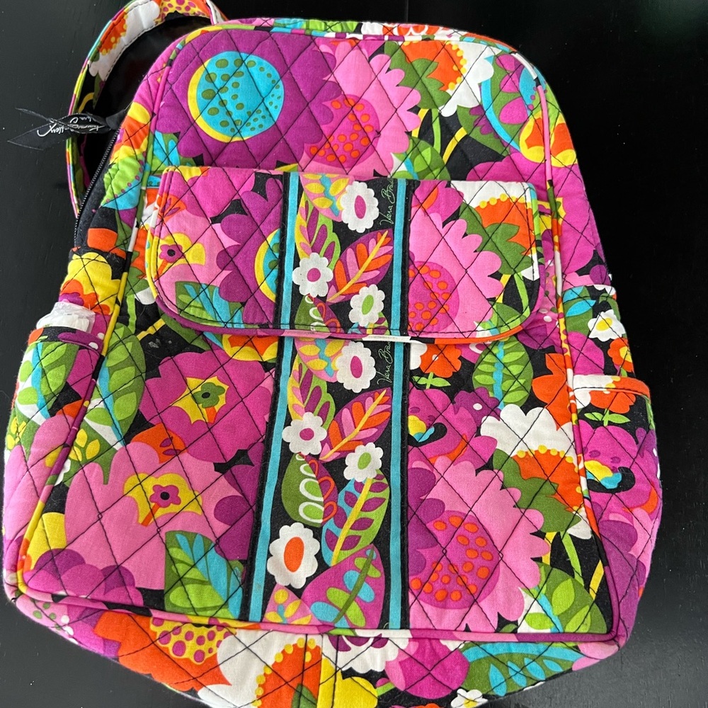 Vera Bradley Floral Quilted Backpack - Pink Multi